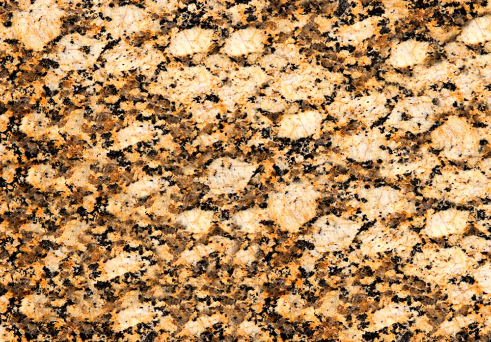 Amarelo Guimarães granite, medium grain