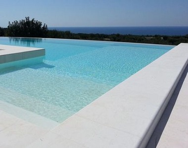White Limestone Pool