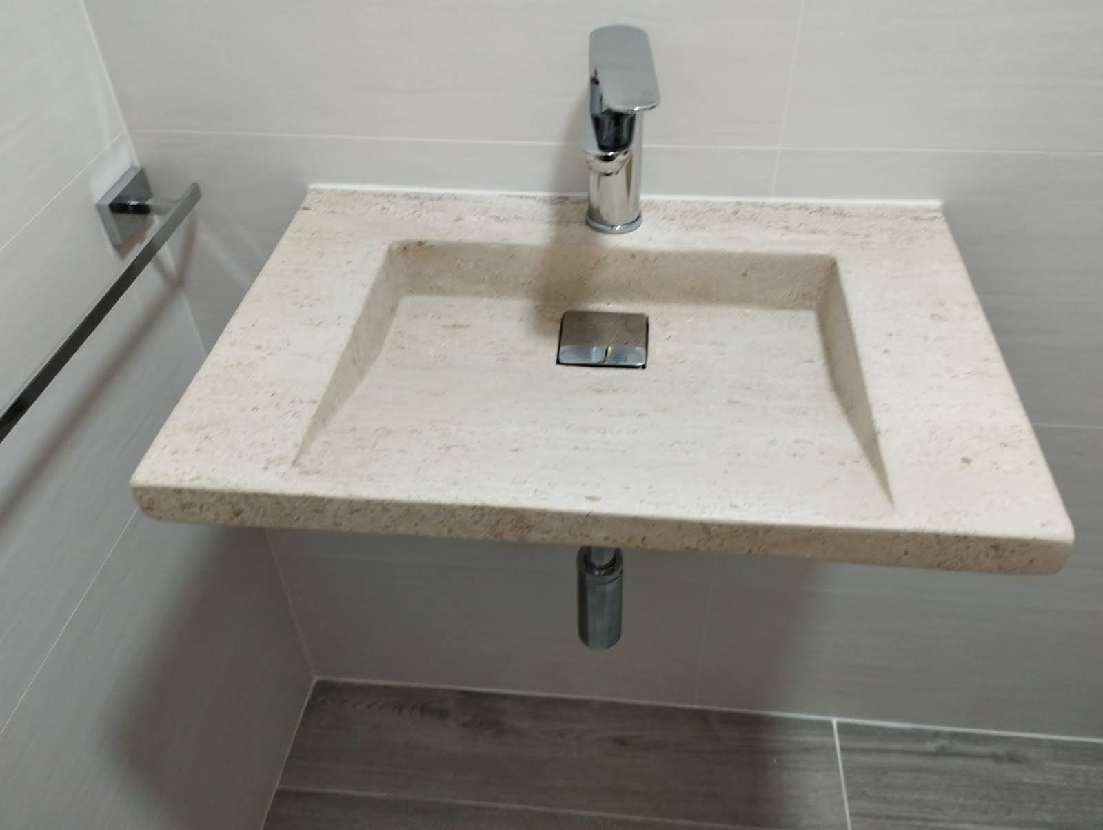 Moca Limestone Bathroom Sink